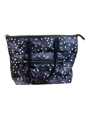 Radley London Womens Clouds Hill Tote Bag Polka Dot Dog Print Nylon Pockets